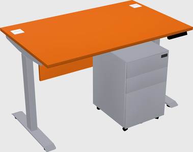 Single motor electric desk
