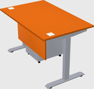 Single motor electric desk