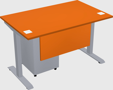Single motor electric desk