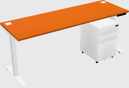 Single motor electric desk
