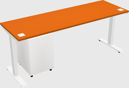 Single motor electric desk