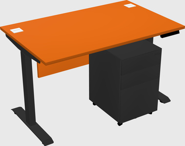 Single motor electric desk