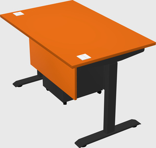 Single motor electric desk