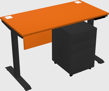 Single motor electric desk