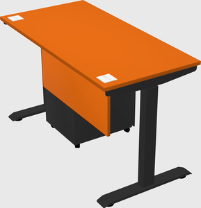 Single motor electric desk