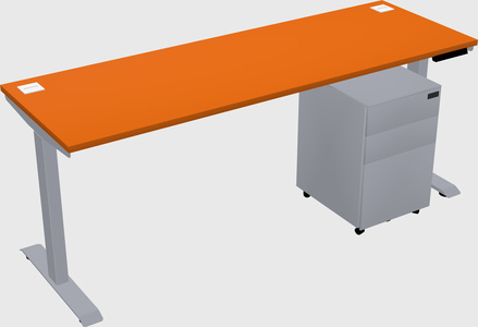 Single motor electric desk