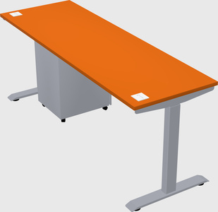 Single motor electric desk