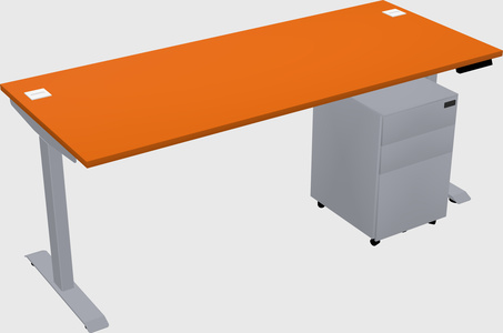 Single motor electric desk