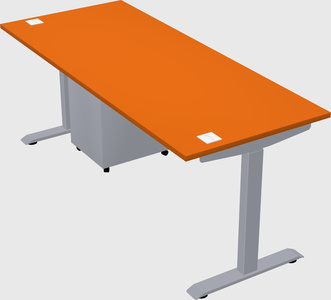 Single motor electric desk