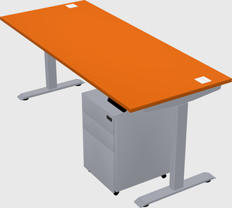 Single motor electric desk