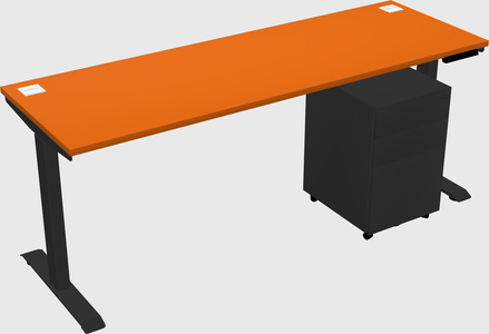 Single motor electric desk