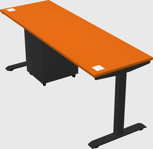 Single motor electric desk