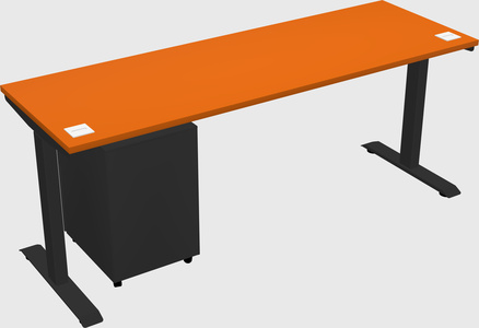 Single motor electric desk