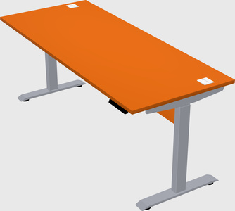 Single motor electric desk