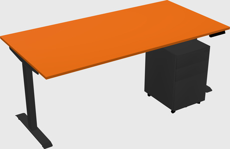 Single motor electric desk