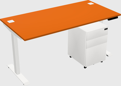 Single motor electric desk