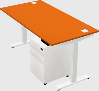 Single motor electric desk