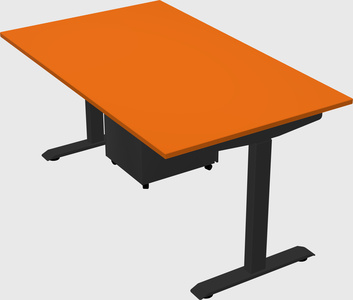 Single motor electric desk