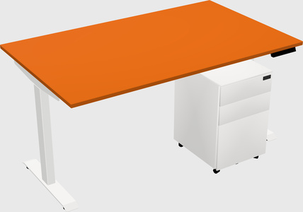 Single motor electric desk