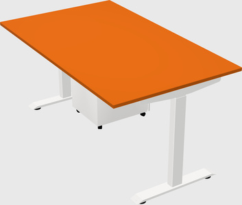 Single motor electric desk