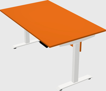 Single motor electric desk
