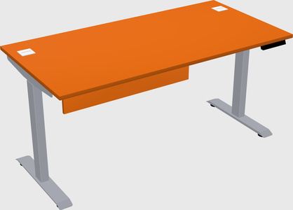 Single motor electric desk
