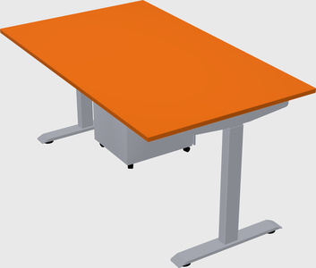 Single motor electric desk