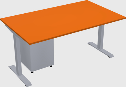 Single motor electric desk