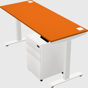 Single motor electric desk