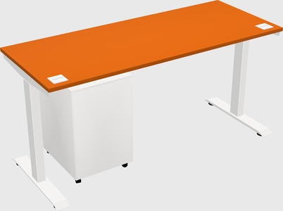 Single motor electric desk
