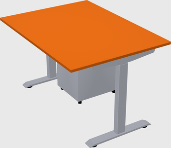 Single motor electric desk