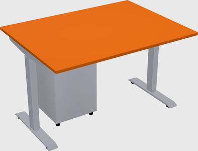 Single motor electric desk