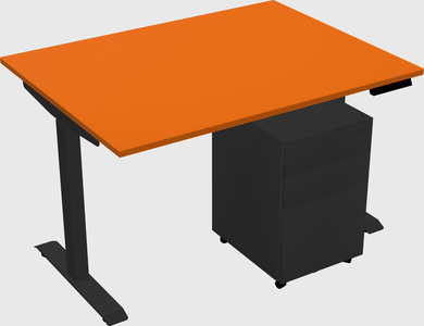 Single motor electric desk