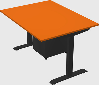 Single motor electric desk
