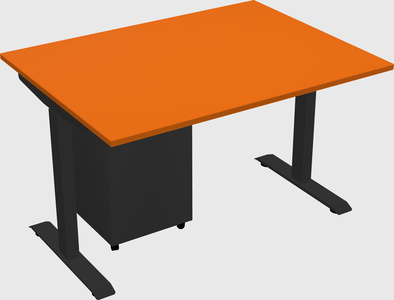 Single motor electric desk