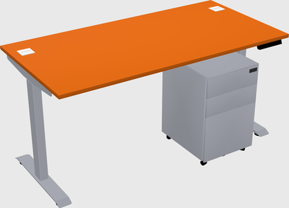 Single motor electric desk