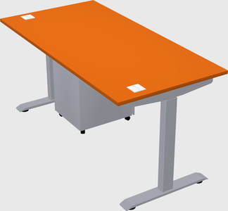 Single motor electric desk