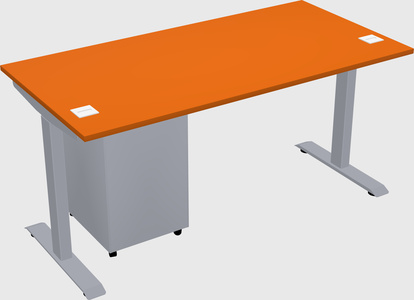 Single motor electric desk