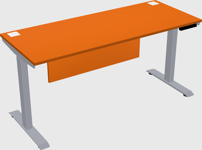 Single motor electric desk