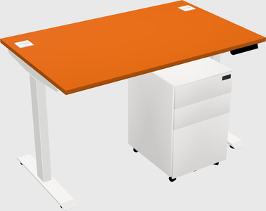 Single motor electric desk