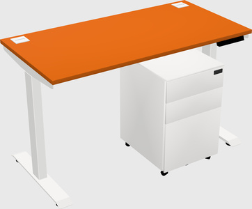 Single motor electric desk