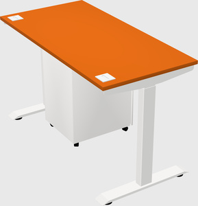 Single motor electric desk