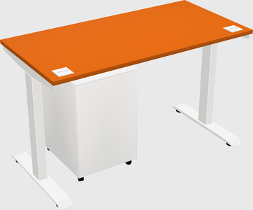 Single motor electric desk