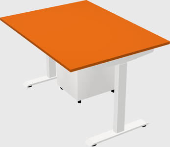 Single motor electric desk