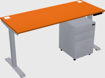 Single motor electric desk