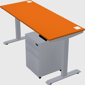 Single motor electric desk