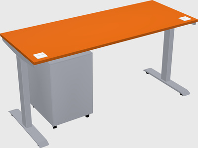 Single motor electric desk