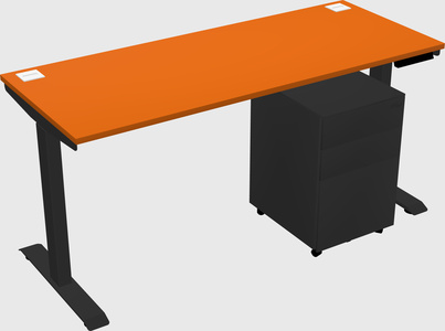 Single motor electric desk