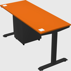 Single motor electric desk