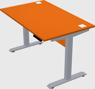 Single motor electric desk